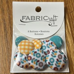 FabriCraft fabric covered buttons 8 pack - $1 if bundled